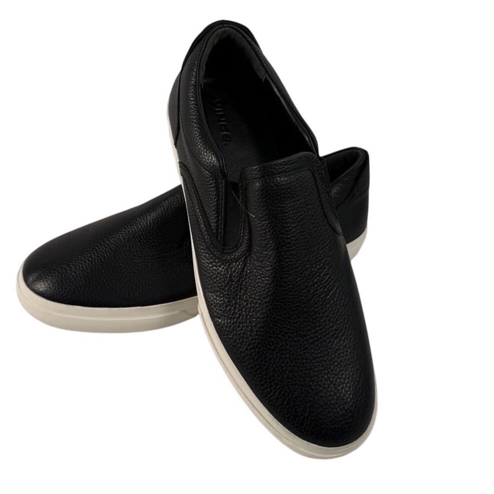 Vince sneakers women's 11.5 brenden Leather chunky Platform Slip-On Black y2k